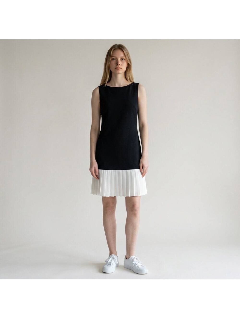 DKNY Dress Women 14 Black Sheath Midi Zipper Sleeveless Round Neck Wedding Guest